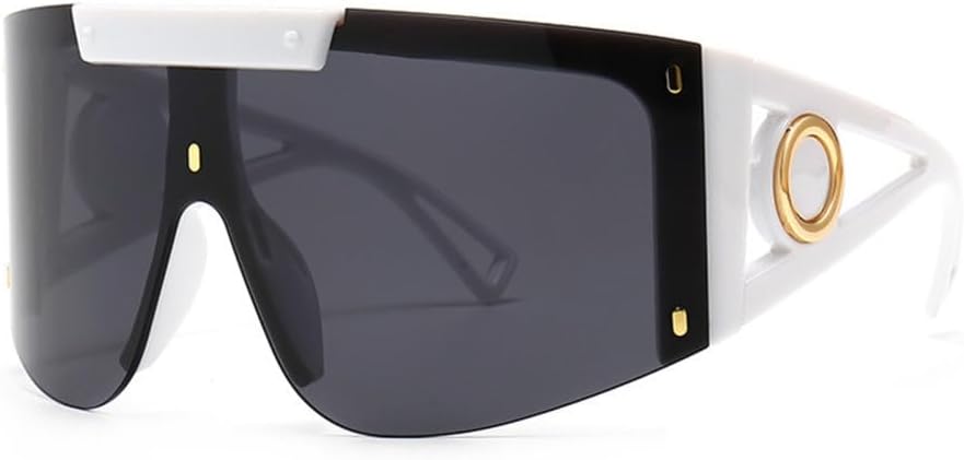 

Круглые солнцезащитные очки в стиле стимпанк для мужчин и женщин, металлические очки, винтажные солнцезащитные очки с защитой от УФ-излучения UV400 generic, C5white-gray