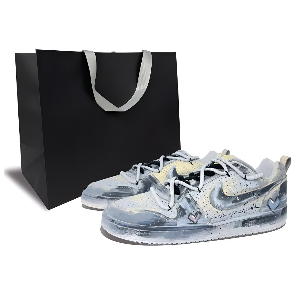 

Кроссовки Nike Court Borough Skateboarding Shoes Women's Low-top Black/grey, цвет Heartbeat Moment Women's BOX