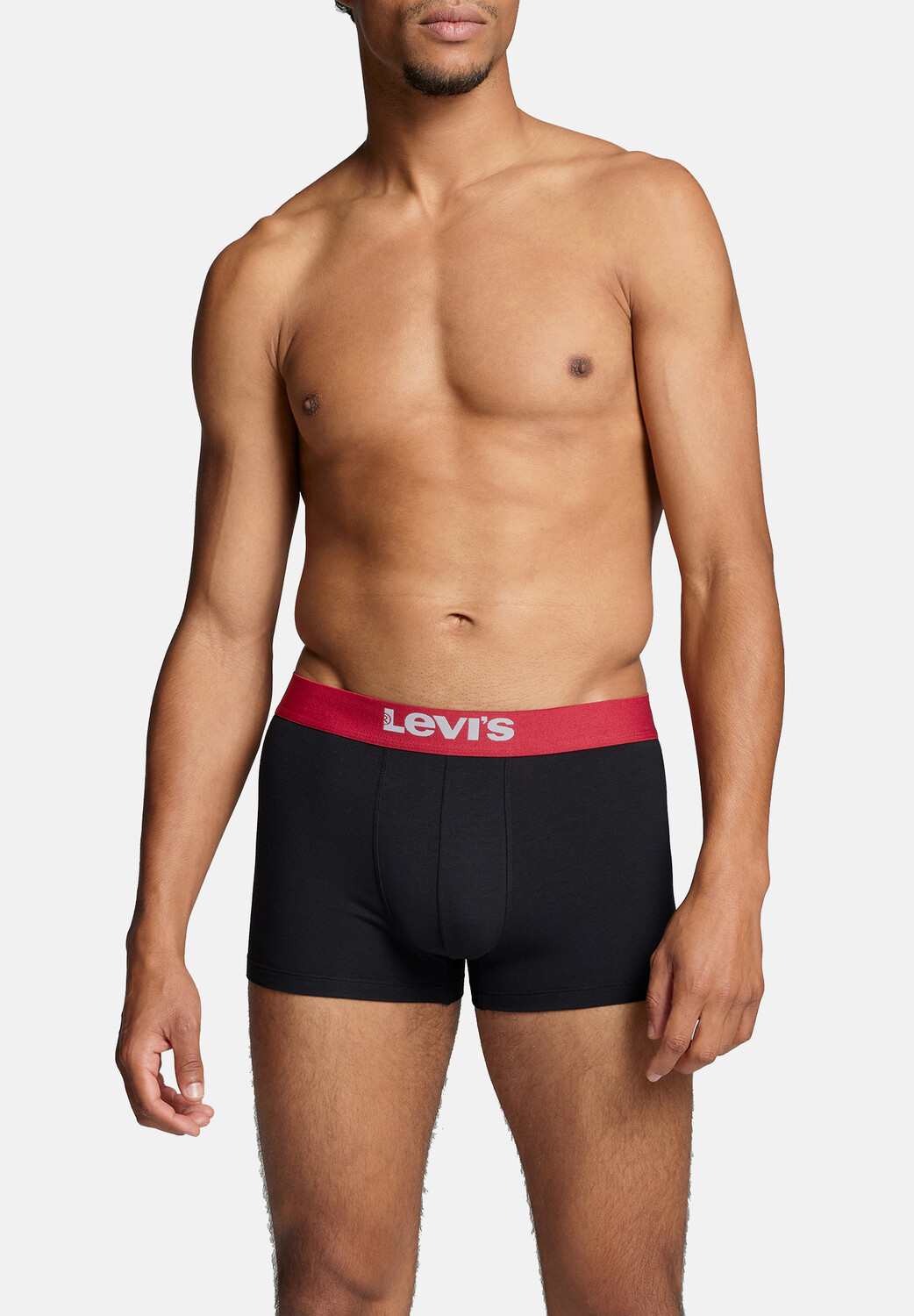 Боксеры Levi´s Boxershorts LEVIS MEN SOLID BASIC TRUNK ORGANIC CO 2 шт, цвет Black/Red — фото 3