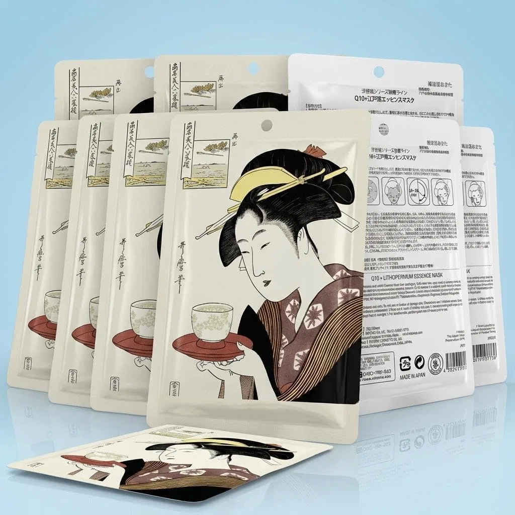 Тканевая маска Tomodachi — Листовая MITOMO Q10 Purple Root Antioxidant Sheet Mask, 338 г