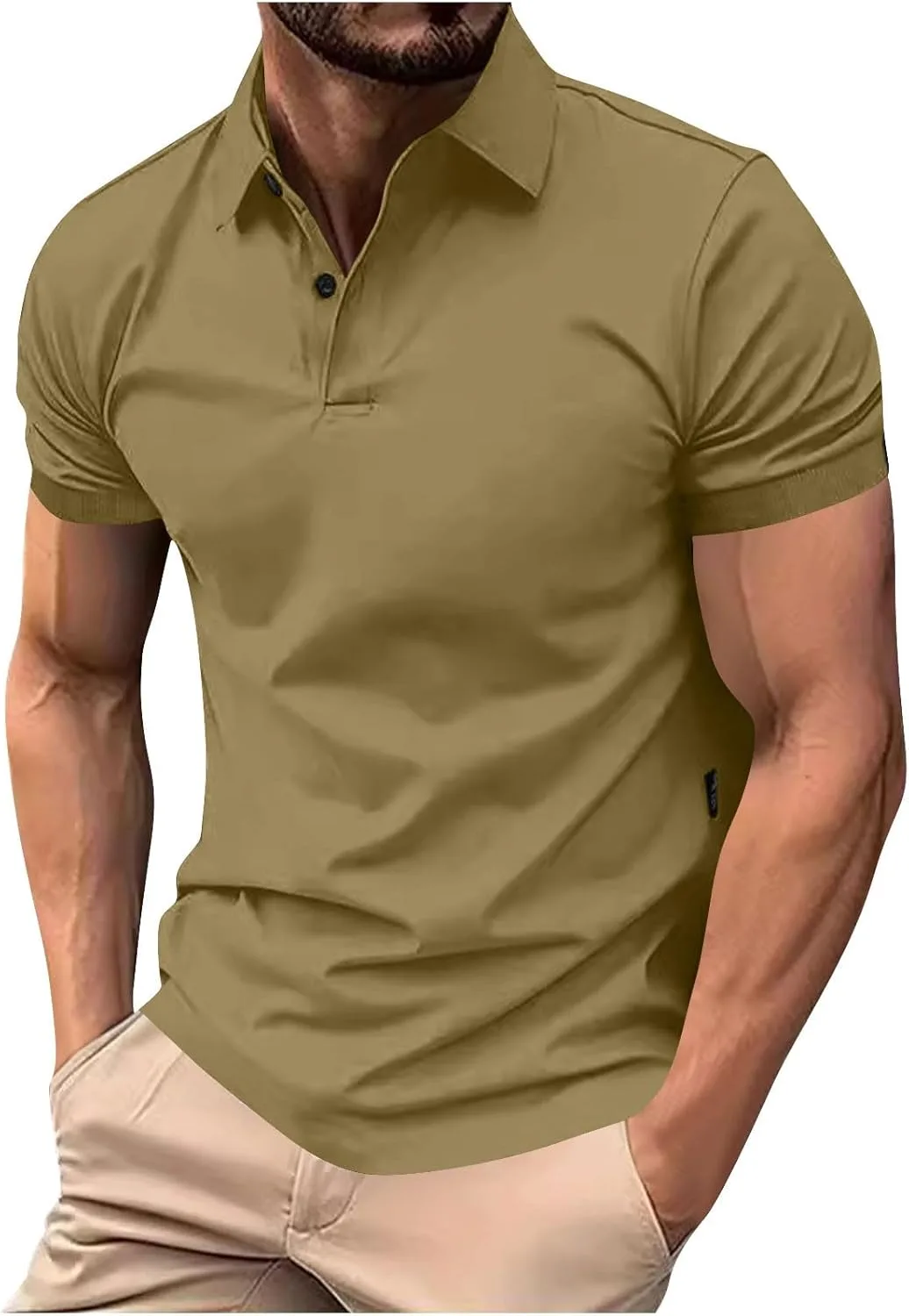 

Мужская поло с коротким рукавом, влагоотводящая, для гольфа