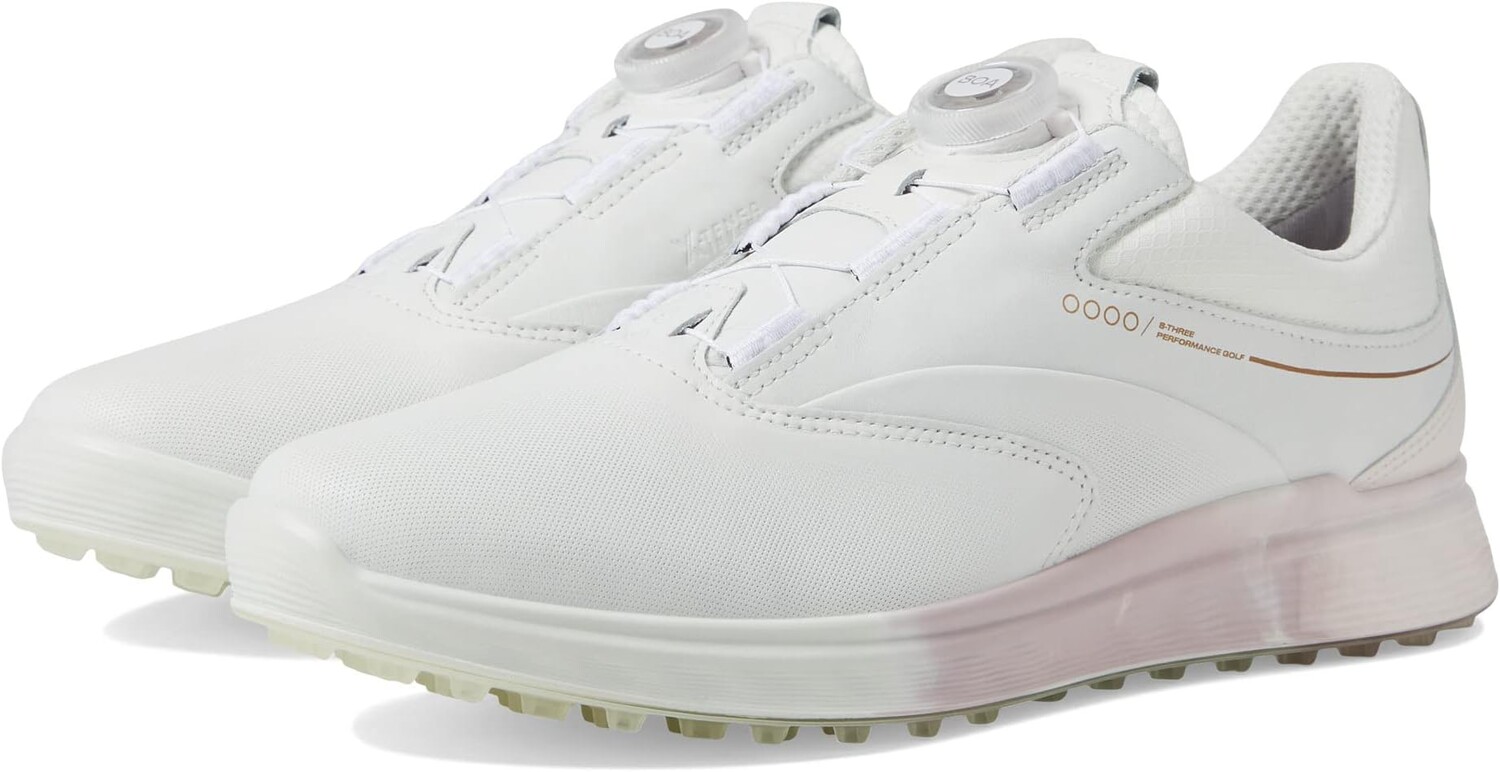 

Кроссовки S-Three Boa GORE-TEX Waterproof Golf Hybrid Golf Shoes ECCO, цвет White/Delicacy/White Steer Leather/Steer Leather/Textile, Белый, Кроссовки S-Three Boa GORE-TEX Waterproof Golf Hybrid Golf Shoes ECCO, цвет White/Delicacy/White Steer Leather/Ste