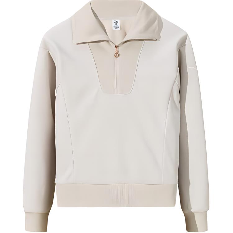 

Толстовка женская White Tea Brown ANTA, белый/коричневый