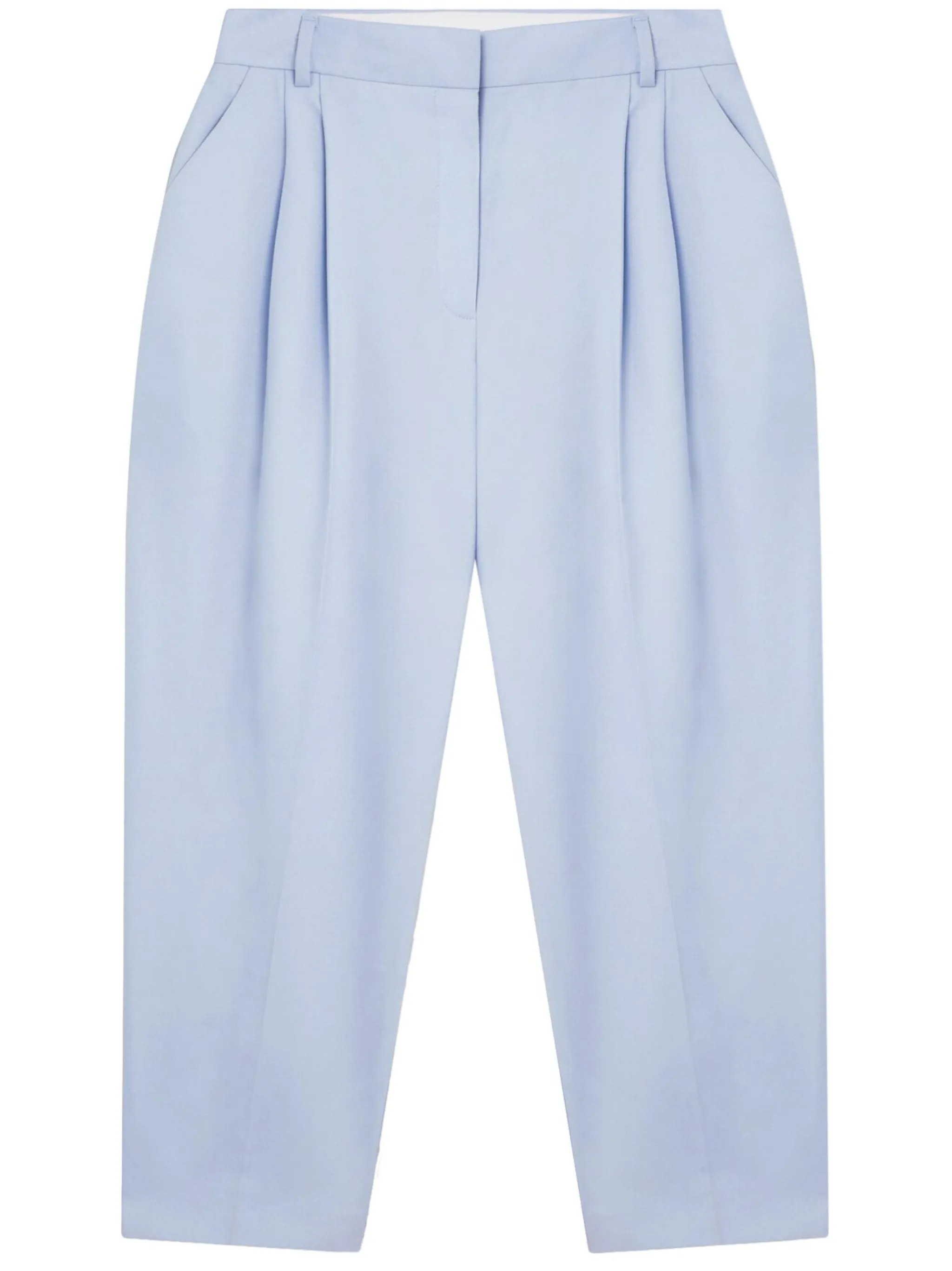 

Укороченные брюки со складками Stella Mccartney, синий