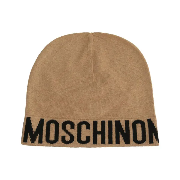 

Шапка с добавлением шерсти и кашемира. Moschino, бежевый