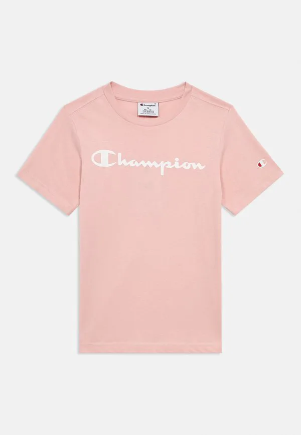 Базовая футболка с круглым вырезом и принтом Champion, Pink