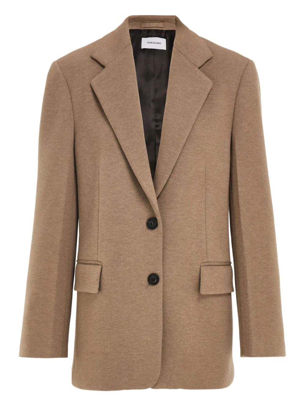 

Однобортный пиджак с карманами Ferragamo, нейтральный