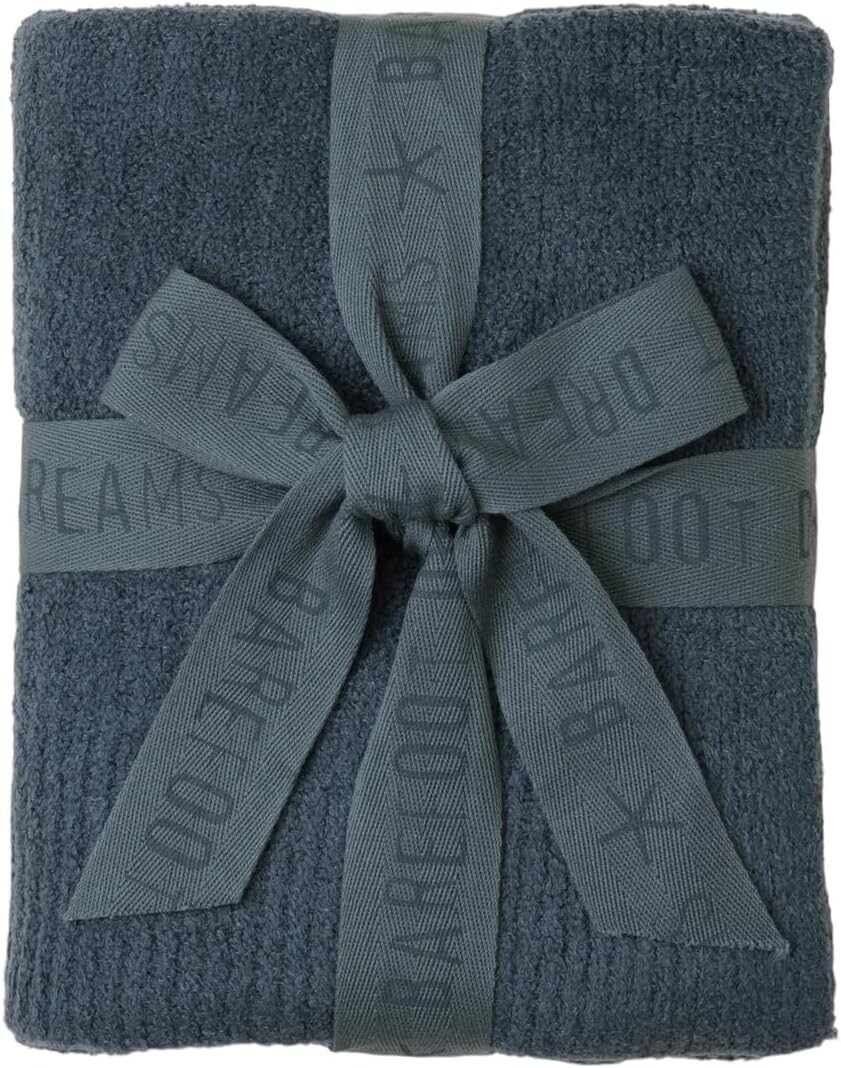 

Детское одеяло Barefoot Dreams Cozy Chic Lite в рубчик, дымчато-голубой, 30 x 40 дюймов, Smokey Blue