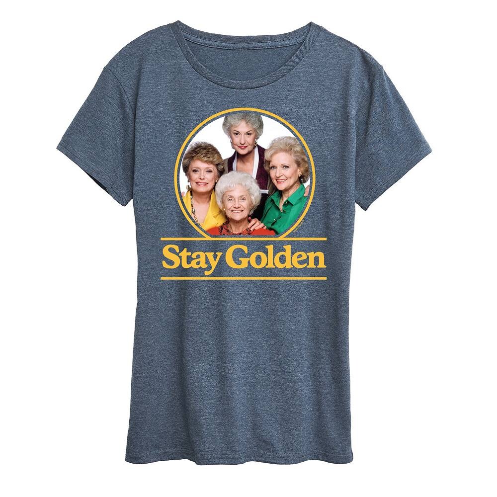 

Женская футболка Golden Girls Stay Golden Group с графическим рисунком Licensed Character, цвет Heather Blue