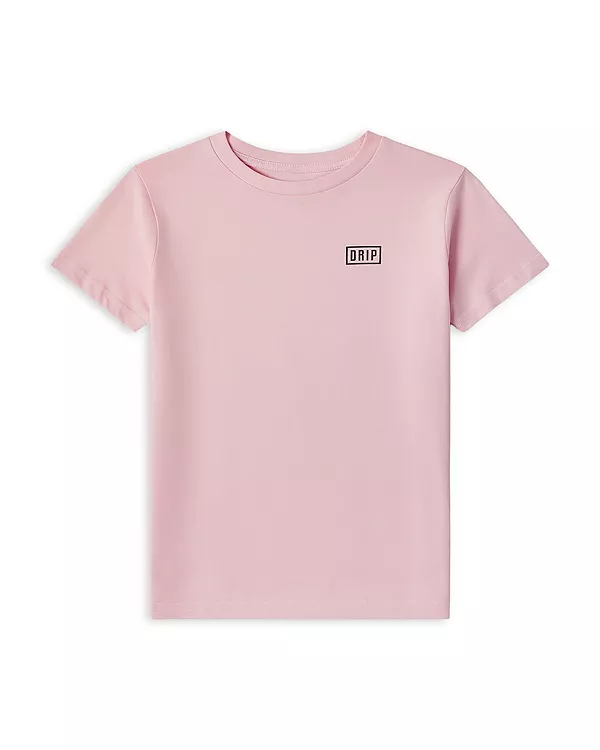 

Детская футболка с принтом «Закат над водой» для мальчиков (для подростков). The Drip Shop, розовый