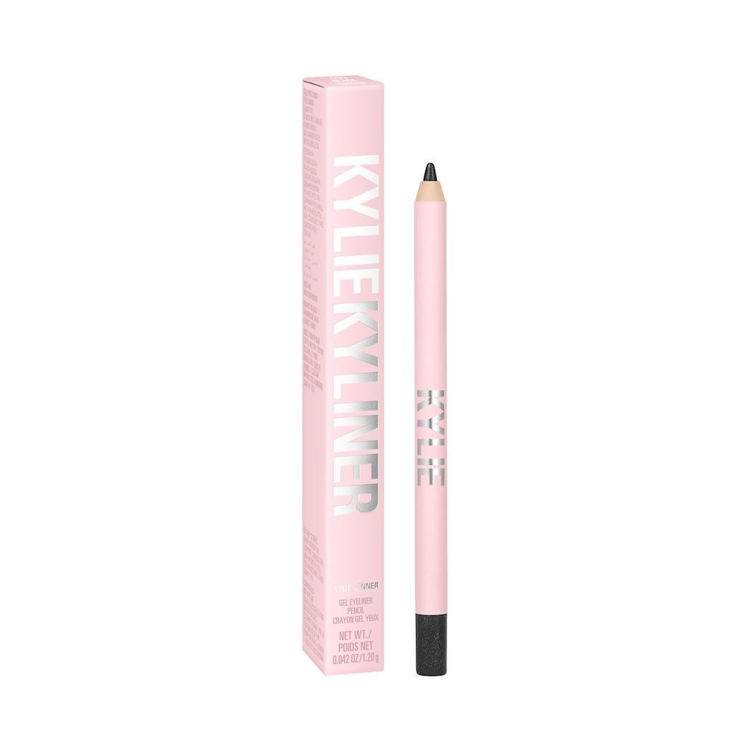 Подводка для глаз kyliner gel pencil Kylie Cosmetics, 9 - shimmery black, вес 1.2 гр. — фото 2