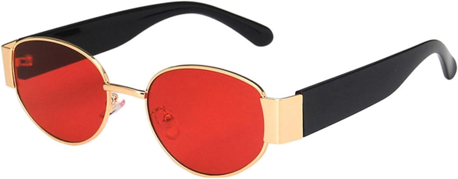 

Женские солнцезащитные очки в винтажном стиле, круглая металлическая оправа, защита от УФ-излучения UV400, подходят для вождения, отдыха на природе и игры в гольф TDWDKE, F