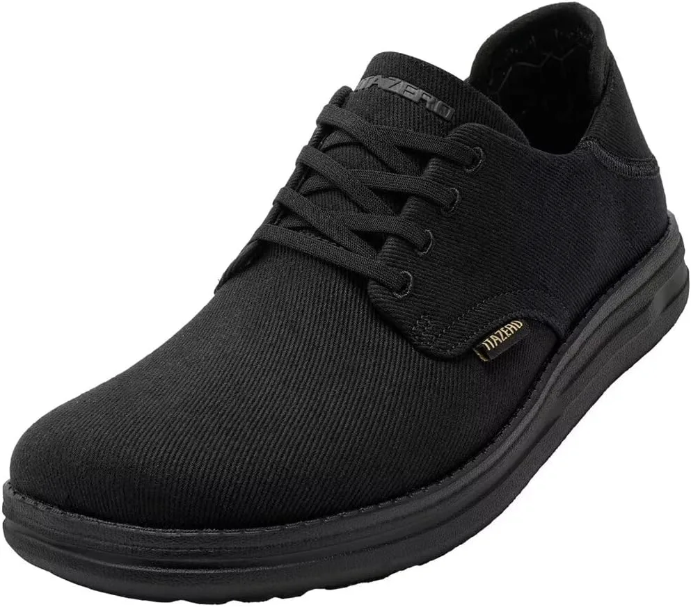 

1TAZERO Широкие туфли для мужчин с широким носком - сверхширокие ортопедические для мужчин, повседневная обувь с поддержкой свода стопы, черный