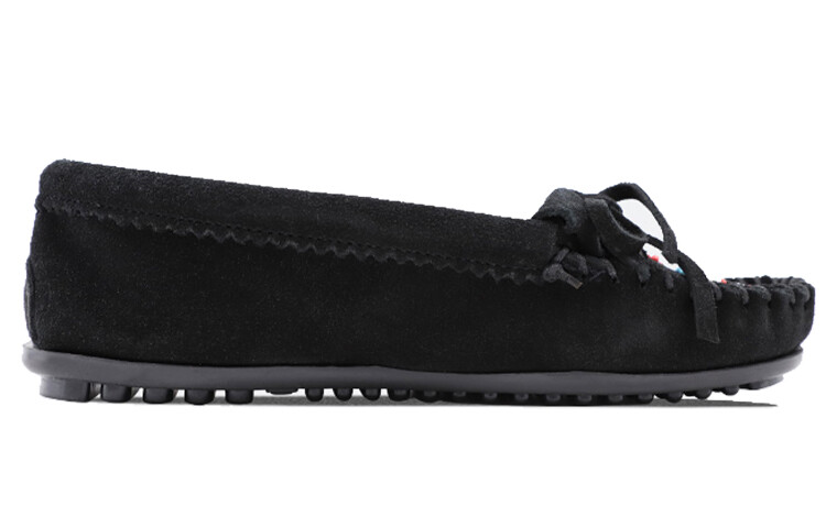 Туфли женские повседневные Women's Casual Shoes Women's Black Minnetonka — фото 2