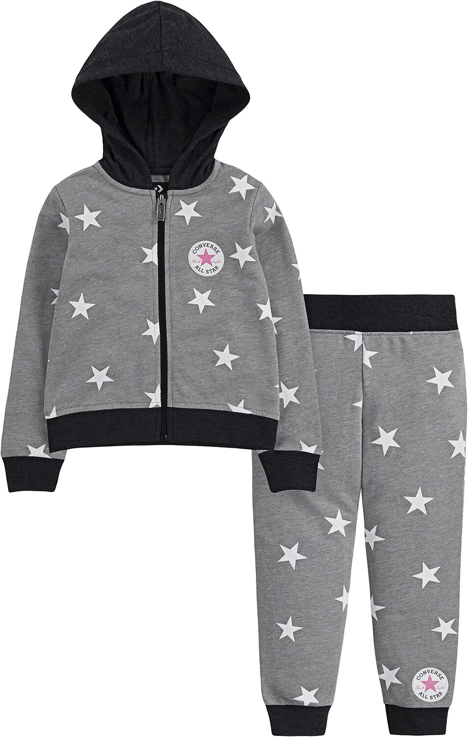 

Детский набор Converse Hoodie and Joggers Set, цвет Dark Grey Heather