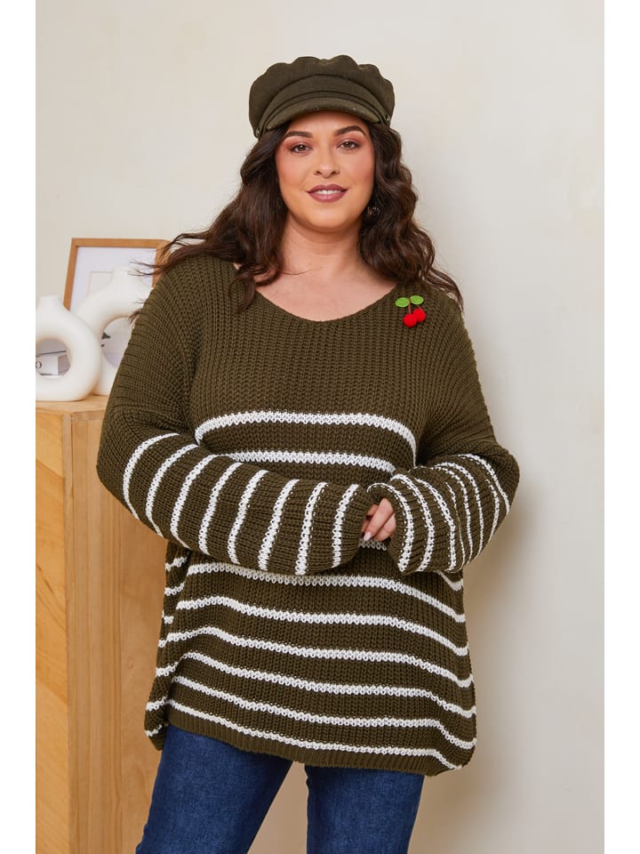 

Свитер Curvy Lady, хаки