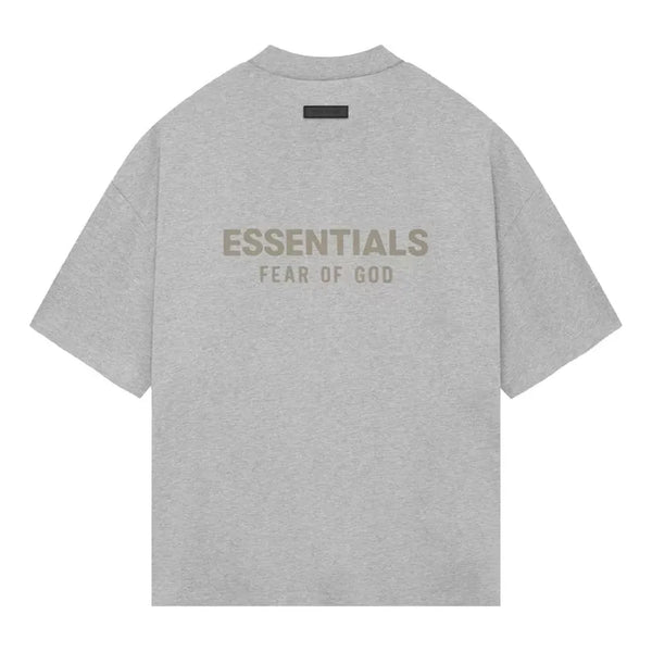 Футболка ss24 v neck t-shirt 'light heather grey' Fear Of God Essentials, серый — фото 2