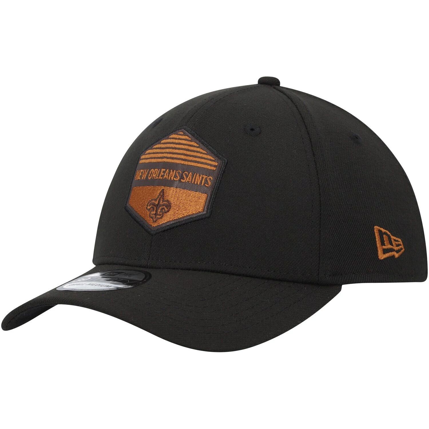 

Мужская черная кепка New Era New Orleans Saints Gulch 39THIRTY Flex Hat