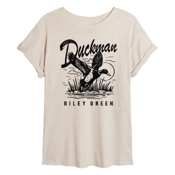 

Футболка Juniors Riley Green Duckman большого размера Licensed Character, бежевый
