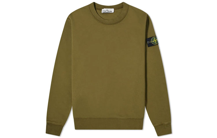 

STONE ISLAND Толстовка мужская оливково-зеленая