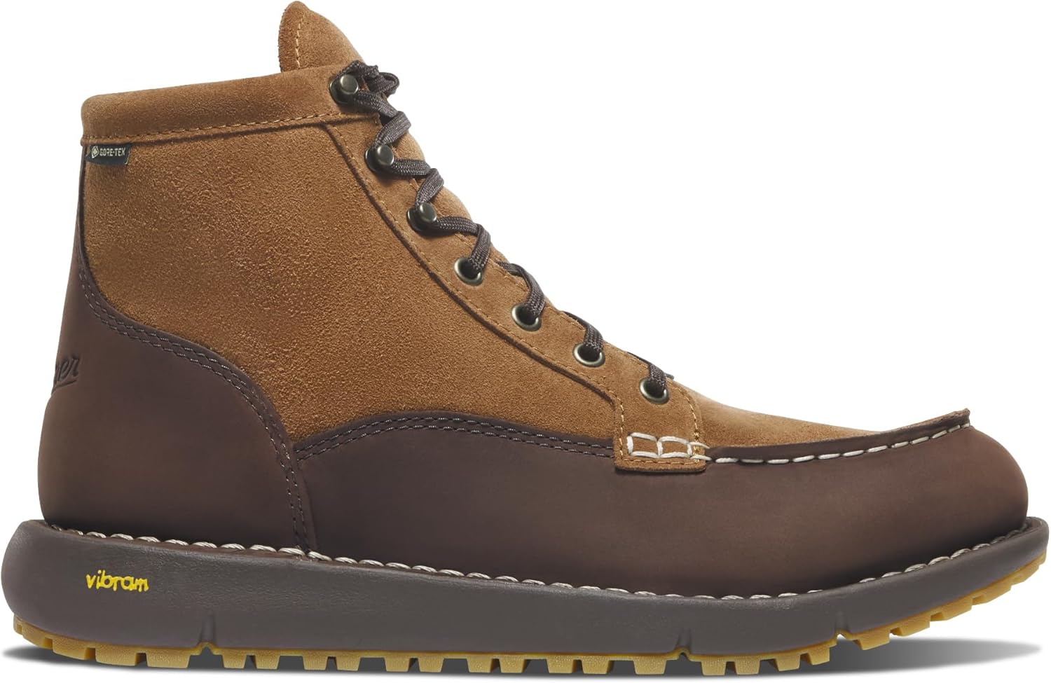 Мужские ботинки Danner Logger 917 с мокротой - водонепроницаемая кожа нубук, дышащая мембрана Gore-Tex, подошва Vibram SPE и протектор 917 для сцепления, Coffee Bean/Monk\'s Robe — фото 2
