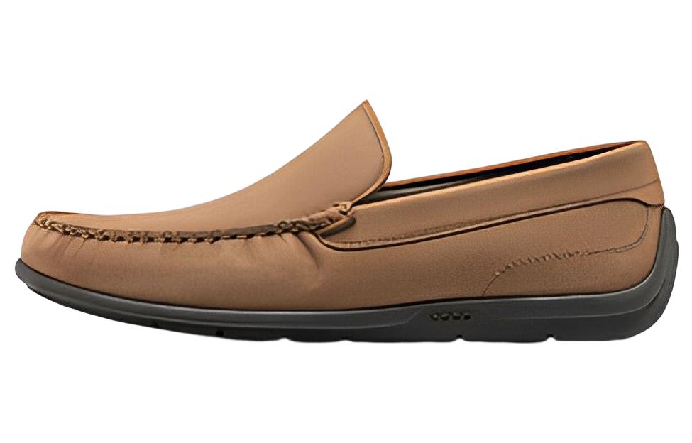 

Мужские повседневные кожаные туфли Moc 2.0 цвета верблюжьей шерсти Ecco, Camel