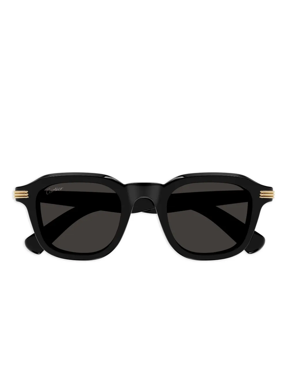 

Солнцезащитные очки в квадратной оправе Cartier Eyewear, черный