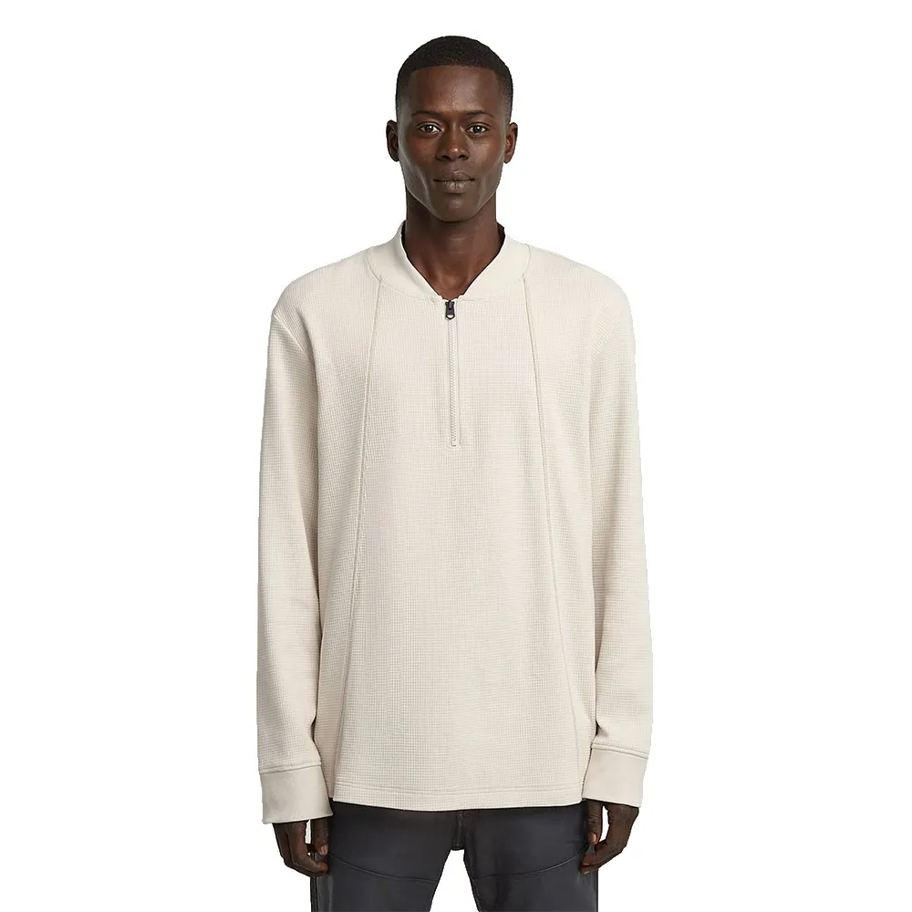 

Лонгслив G-Star Tweeter A Line Half Zip, бежевый