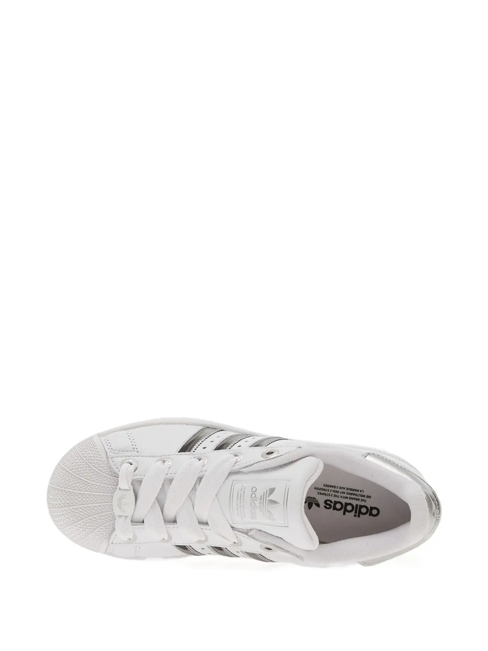 Кроссовки Superstar II с металлическими полосками adidas, белый — фото 4