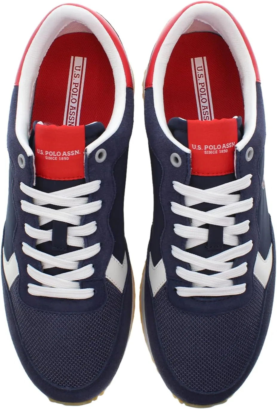 Кроссовки-поло Scarpe US Running Cleef 006M в цвете Pelle Scamosciata/Tessuto Dark Blue US24UP03 U.S. Polo Assn., синий — фото 2