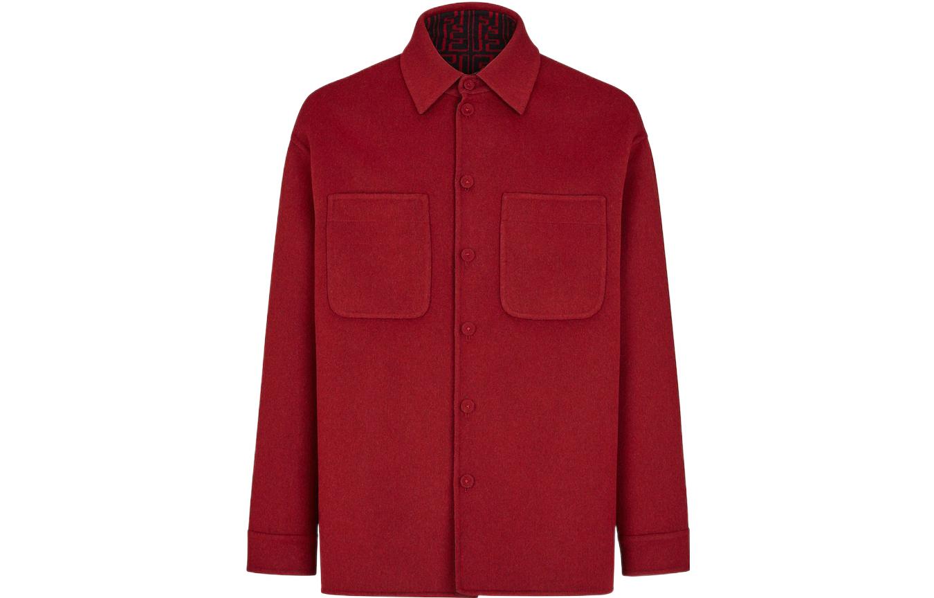 

Реверсивная куртка на пуговицах FENDI, красная, Красный, Реверсивная куртка на пуговицах FENDI, красная