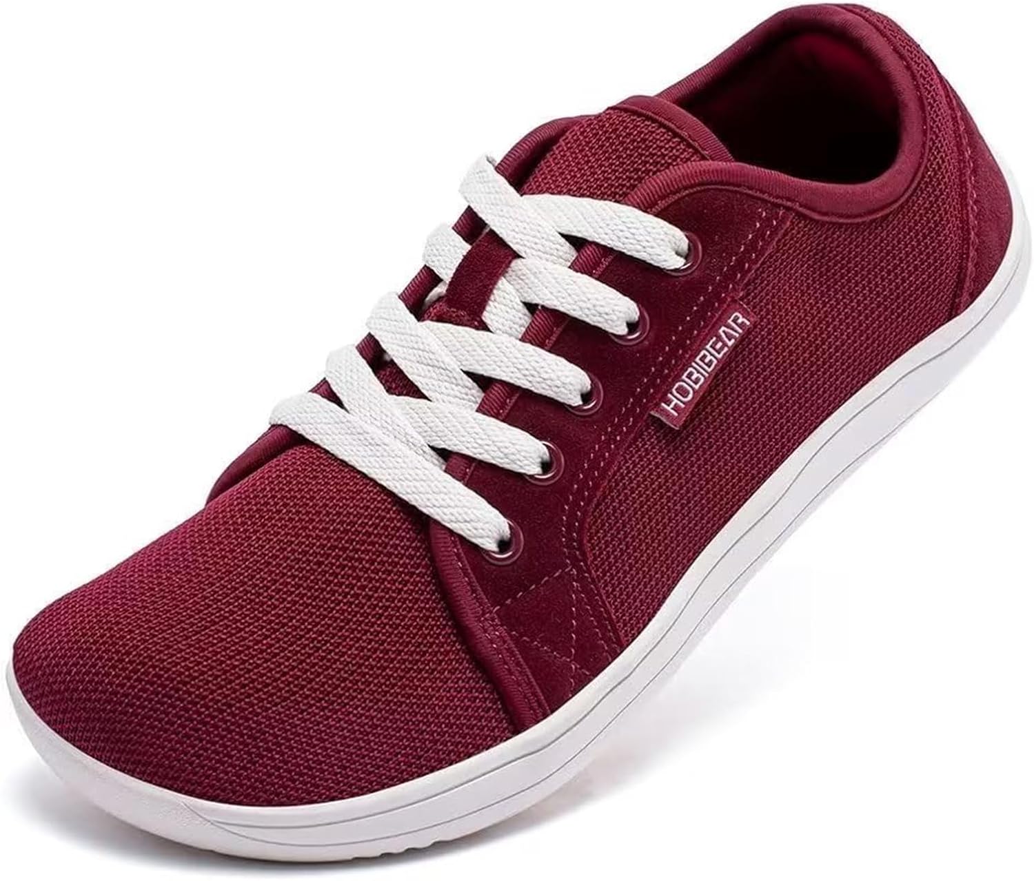 

Минималистичные кроссовки HOBIBEAR для женщин и мужчин, Нулевой перепад высоты подошвы, Широкая ширина, Модные кроссовки, красный