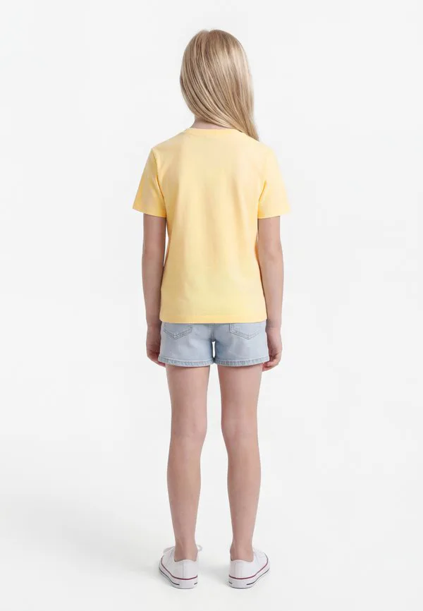 Мини-Футболка унисекс с монограммой Calvin Klein Jeans, French Vanilla — фото 2