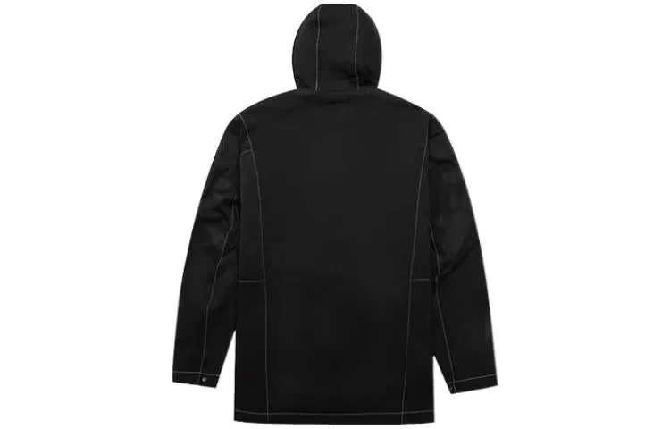 Худи на молнии с капюшоном Adidas, черный