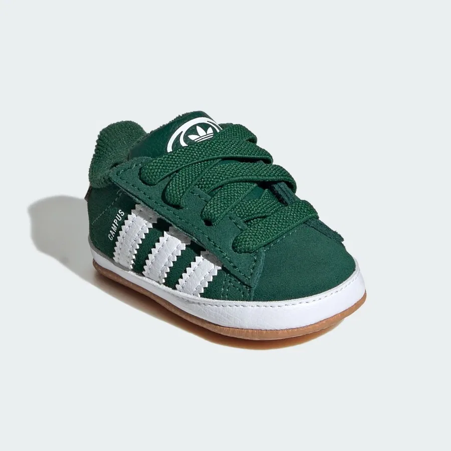 Кроссовки детские с ремешками Campus Crib Shoes adidas, Розовый — фото 3
