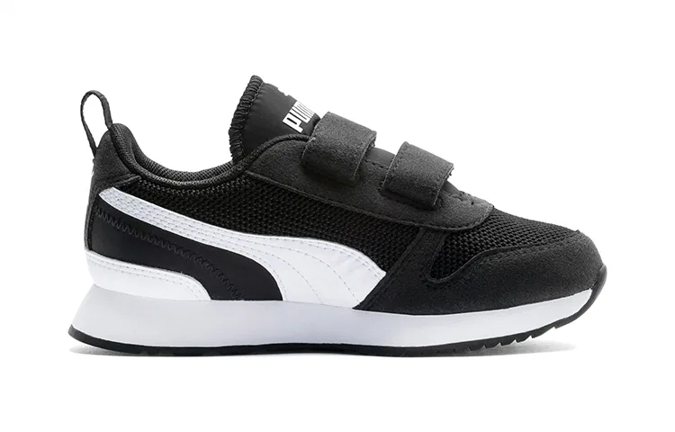 Детские кроссовки с низким верхом R78 Black White PUMA, Black White — фото 2