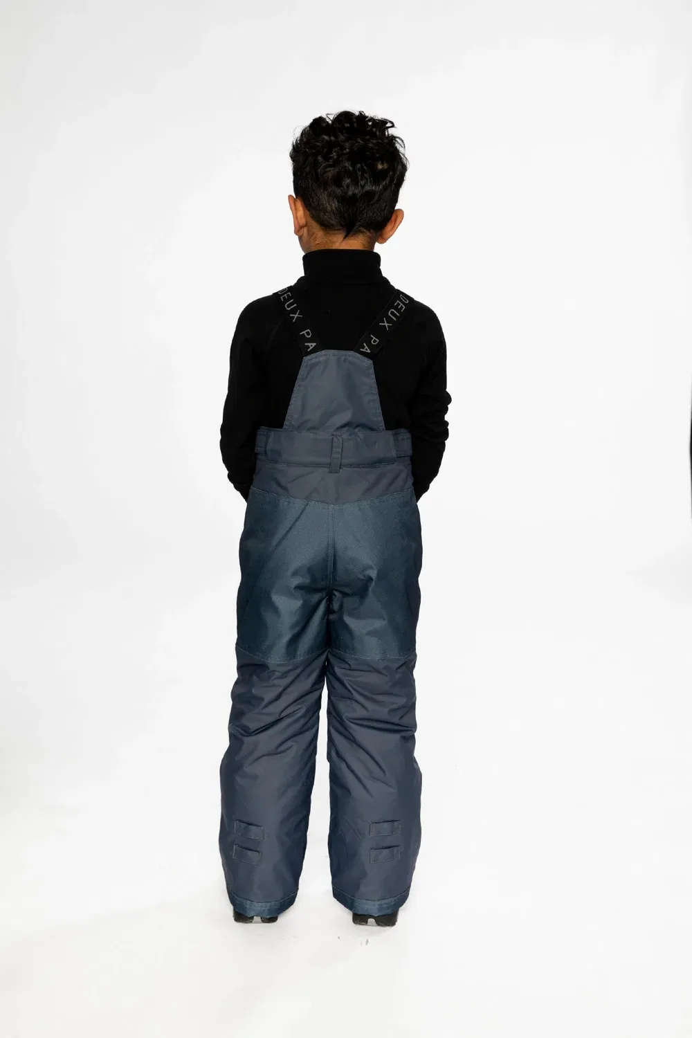 Детские зимние штаны с регулируемыми лямками Play Snow Pants Deux par Deux, Cool Dark Grey — фото 4