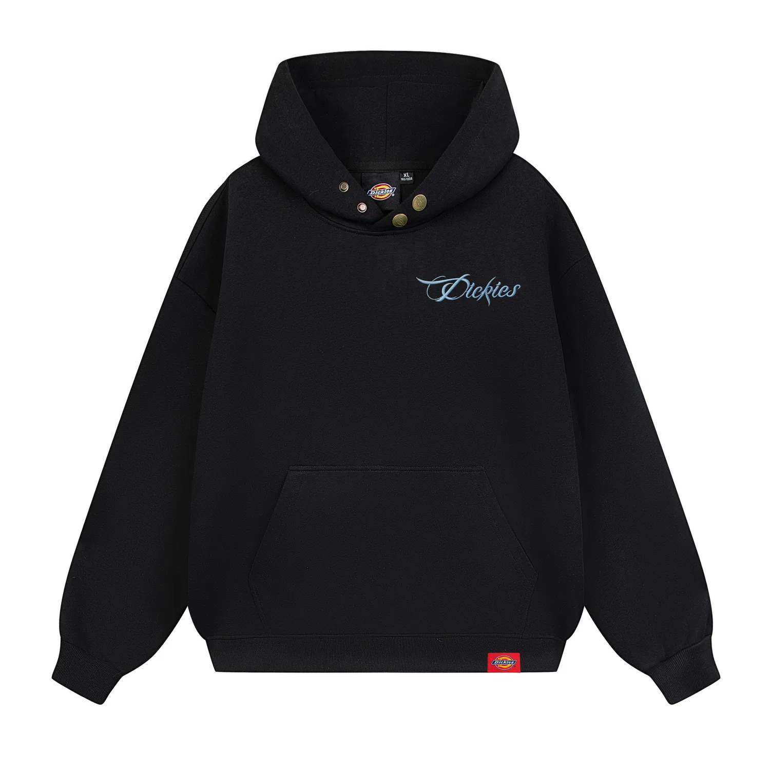 Детский свитшот с капюшоном Straight Fit Dickies, Heather Gray with Red Embroidery — фото 4