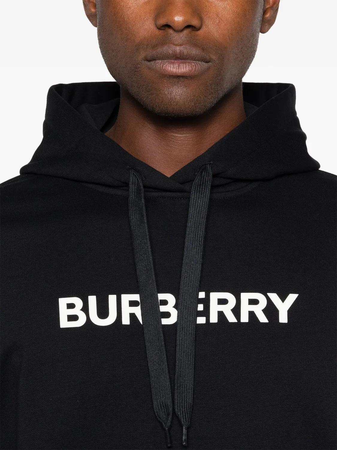Худи с логотипом Burberry, черный — фото 2