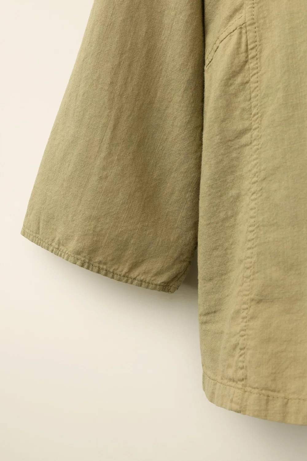 Рубашка со стоячим воротником, созданная Caramel London x Zara, Khaki — фото 4