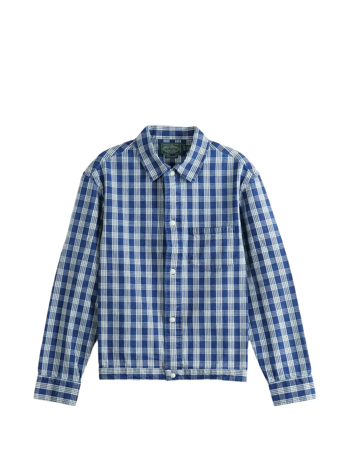Клетчатая рубашка на пуговицах Polo Ralph Lauren, синий