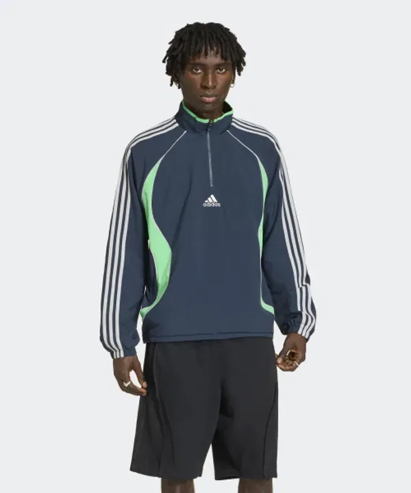 Свитшот с полузастежкой-молнией Teamgeist, Half Zip Adidas, Aura Ink