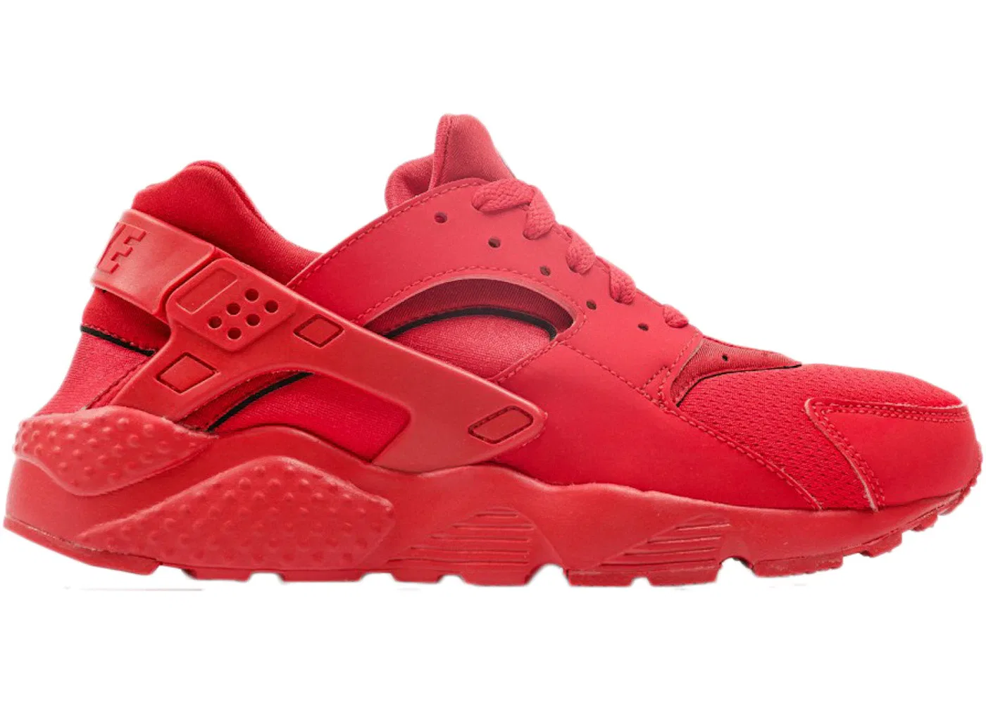 Детские кроссовки с верхом из кожи и неопрена Nike Air Huarache, Unvrsty Red/Unvrsty Red-Unvrsty Red