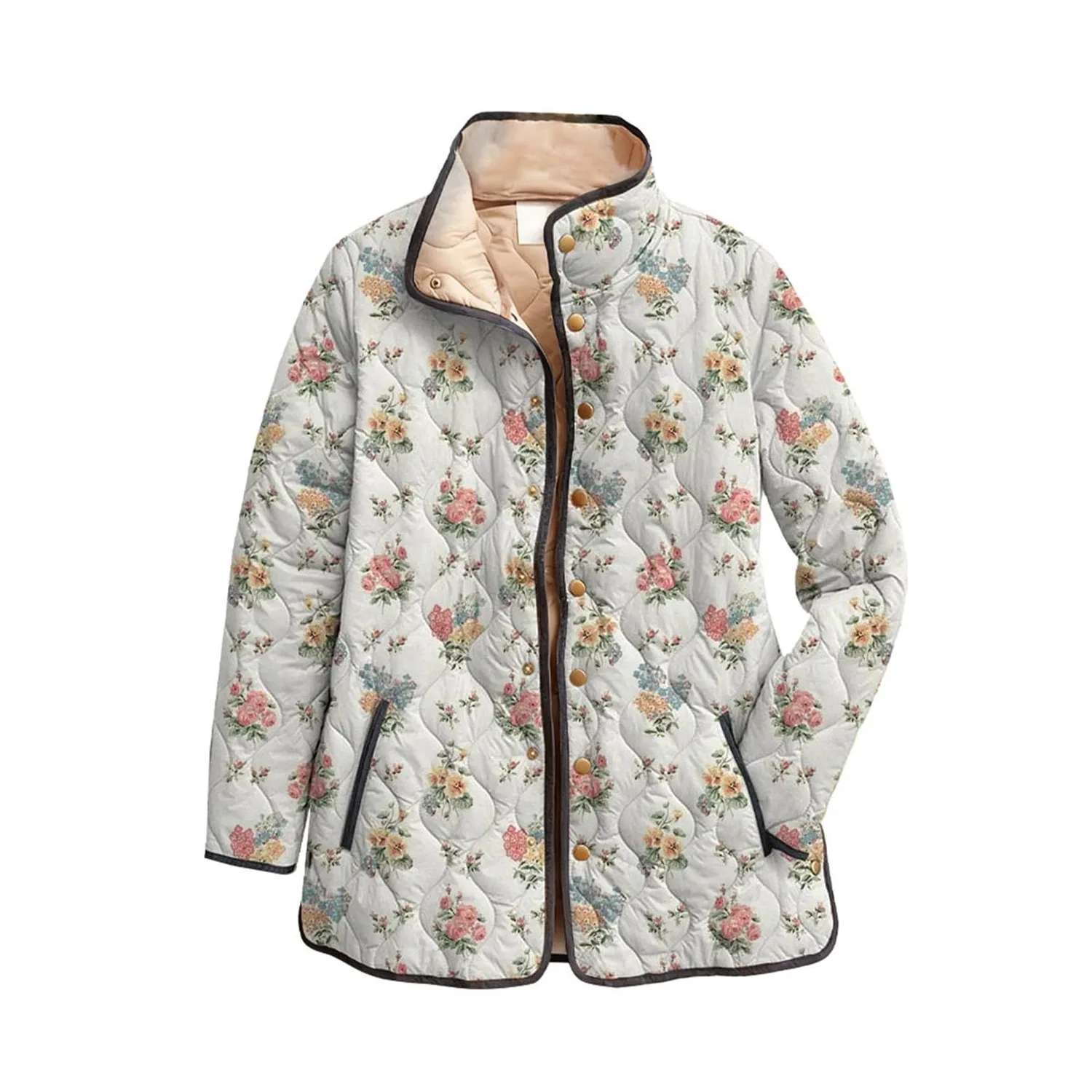 Женское стеганое пальто Ded, Bianco