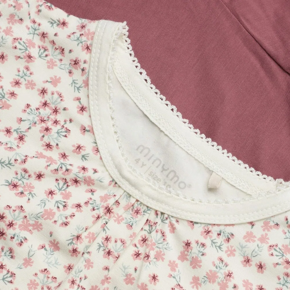 Пижама детская с принтом Pyjamas girl Minymo, розовый — фото 3