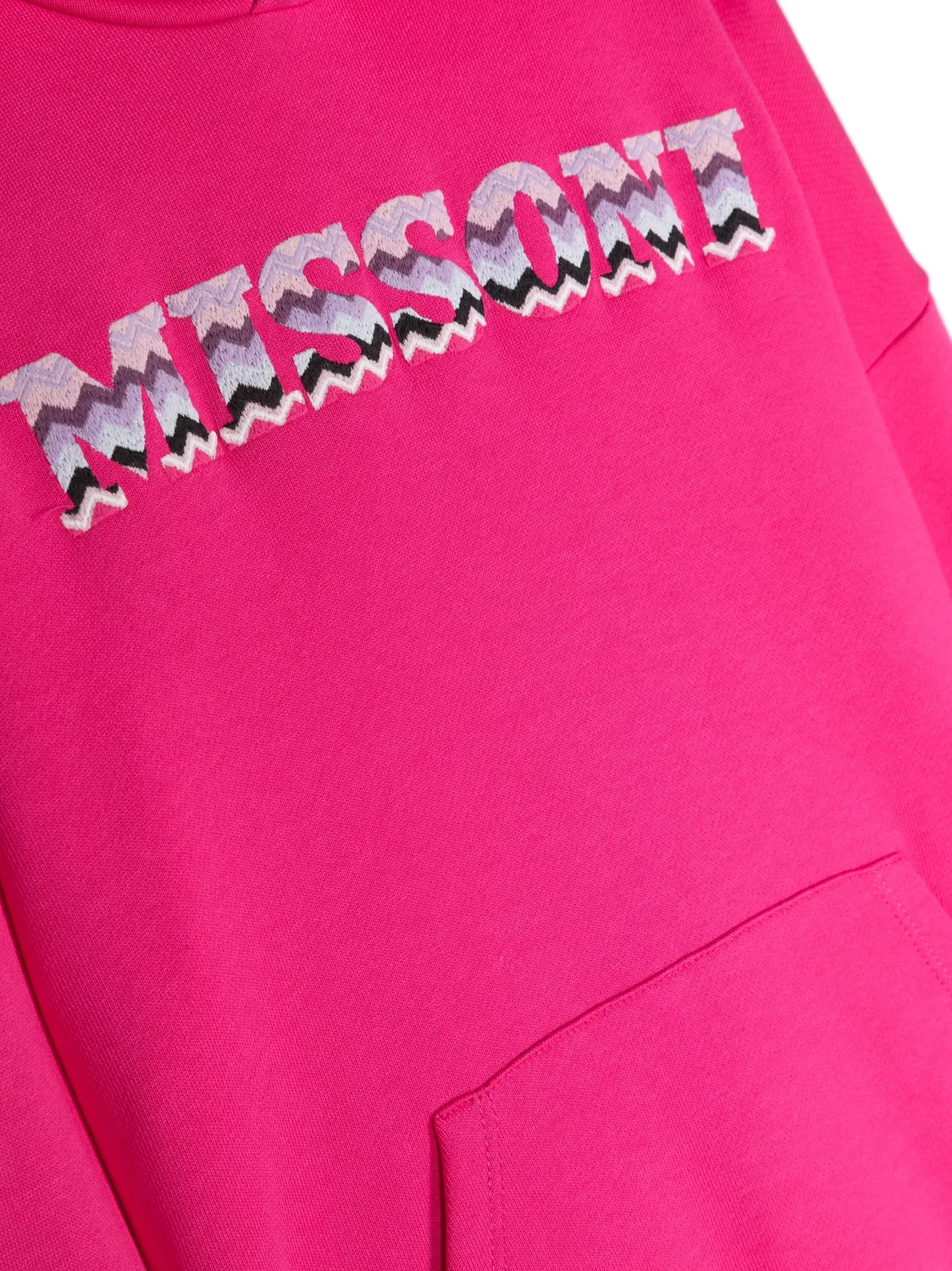 Худи с логотипом Missoni, фуксия/многоцветный — фото 3