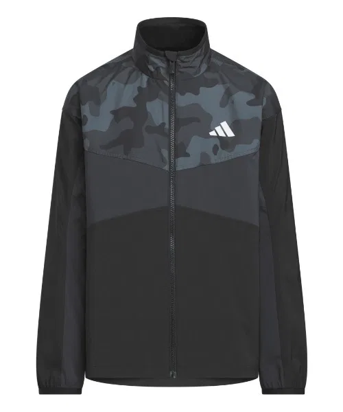 Детская куртка-трактор с камуфляжным принтом, модель Essentials Camo Pack Adidas, Black/Grey