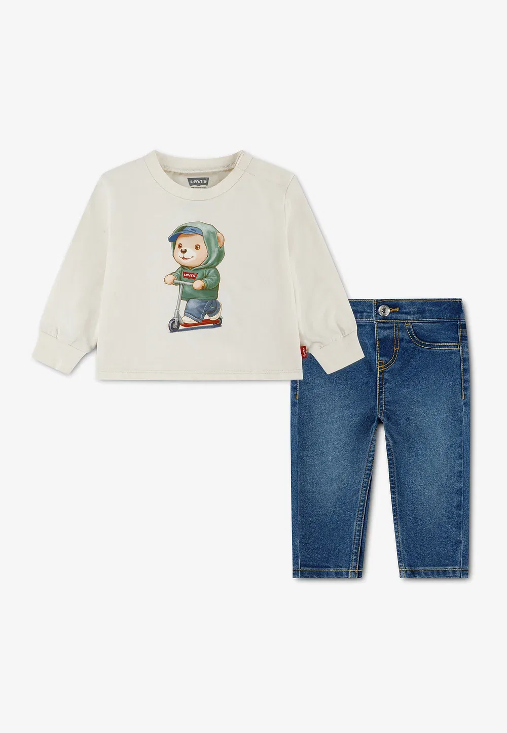 Комплект - джинсы зауженного кроя Levi'S, Egret