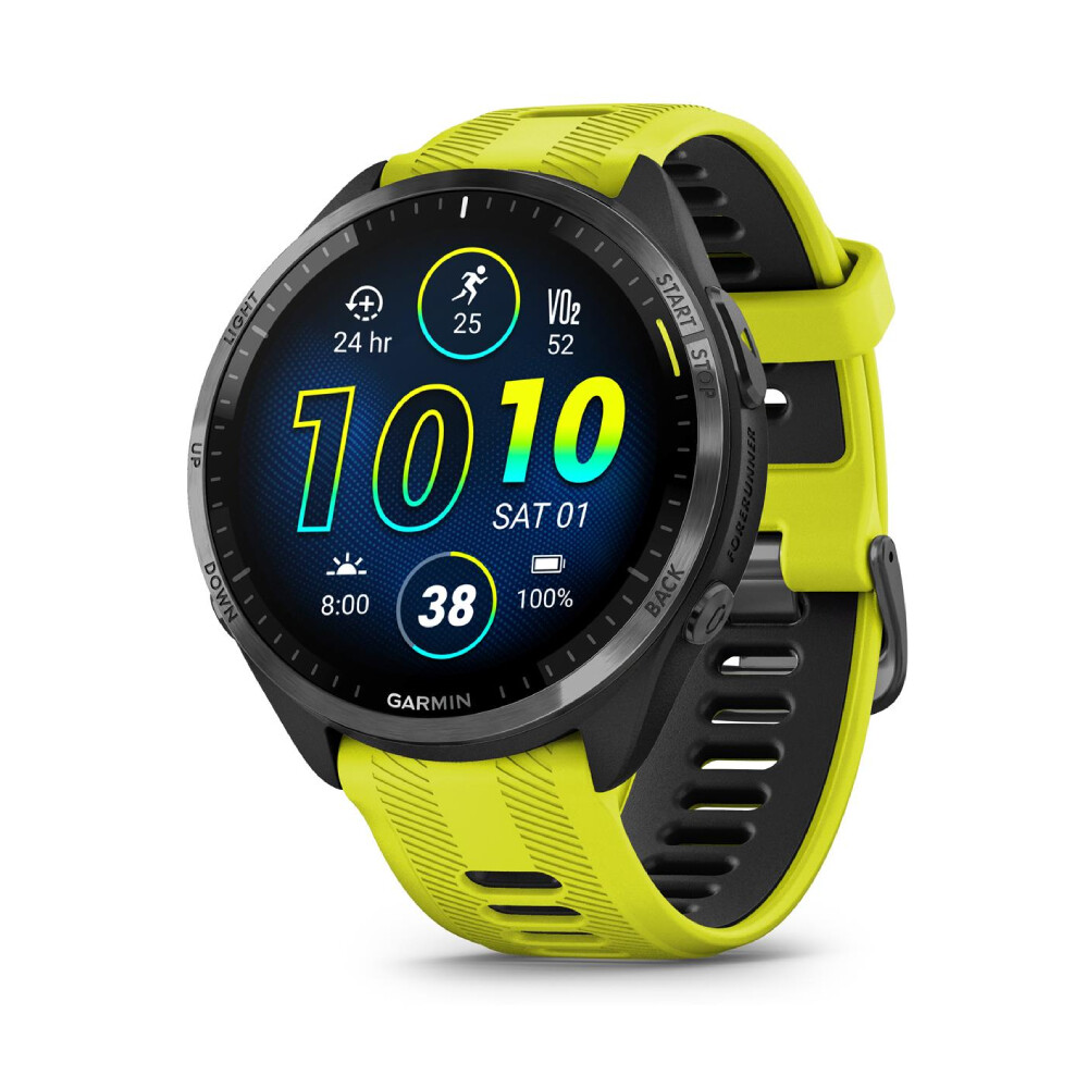 

Умные часы Garmin Forerunner 965, 1.4", Wi-Fi, черный/желтый