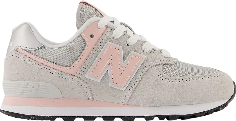 Кроссовки New Balance 574 Little Kid 'Core Pack - Rain Cloud Pink Haze', серый
